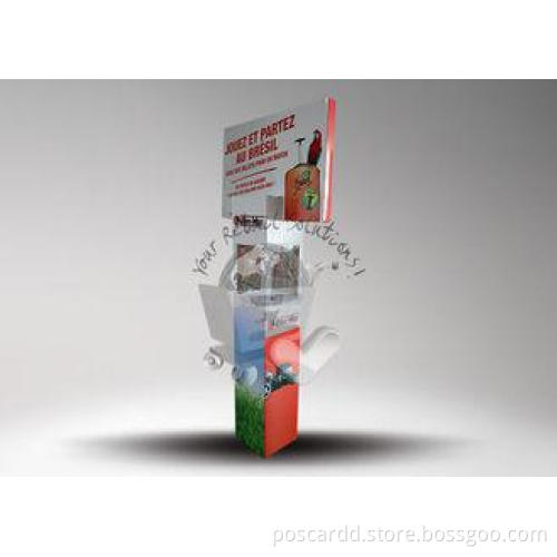 Offset printing cardboard standee display for travel case /